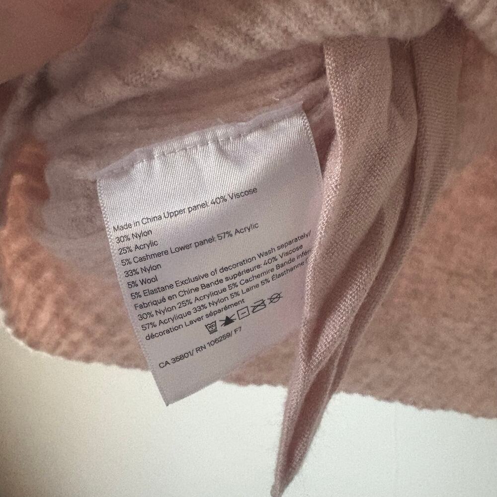 Lululemon Restful‎ Intention Light Pink Knit Sweater | Large (Estimated) - Picture 7 of 8